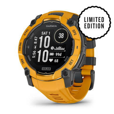 ЧАСОВНИК GARMIN INSTINCT® 3 50 ММ SOLAR С SUNBURST/GRAY КАИШКА 010-02935-02