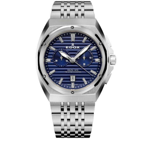 мъжки часовник Edox Delfin 1973 Chronograph 10118-3M-BUIN