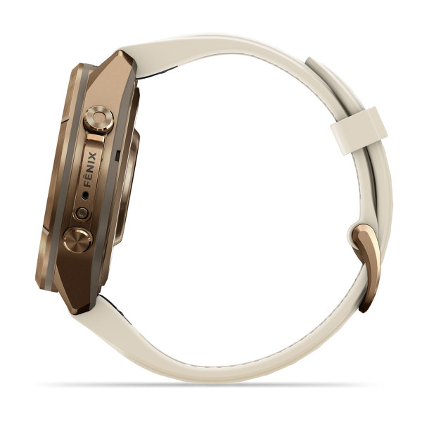 Garmin Fenix 9 Pro inReach Autumn Gold Titanium с Cream/French Grey силиконова каишка 010-04335-21