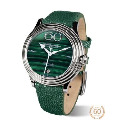 Часовник ALEXANDER SHOROKHOFF Frozy Green 40mm LIMITED EDITION 60PCS AS.FRZ01-2