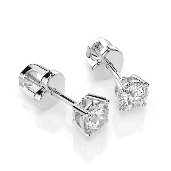 Cara обеци с диаманти 0.60 ct GIA сертификат – ЗЛАТНО БИЖУ 14К K102-10012/1W(4.2)/14K