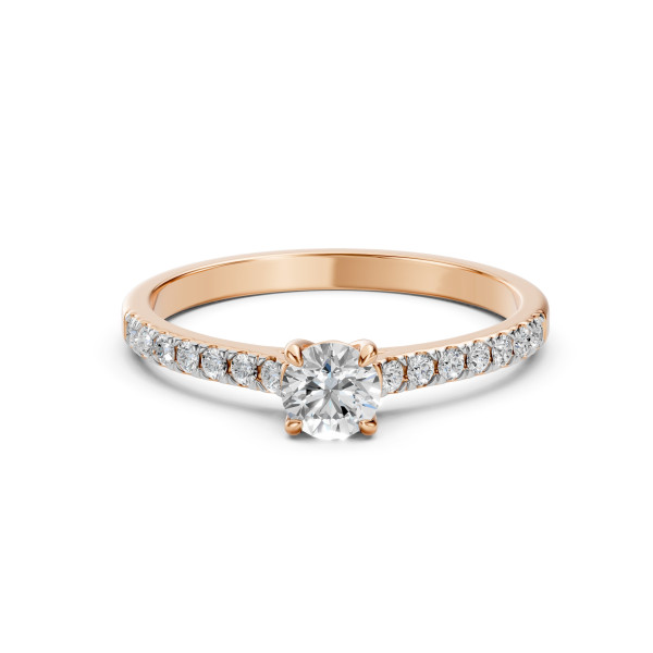 CARA Златен пръстен с диаманти 0.40+0.21 ct GIA сертификат K101-10094R