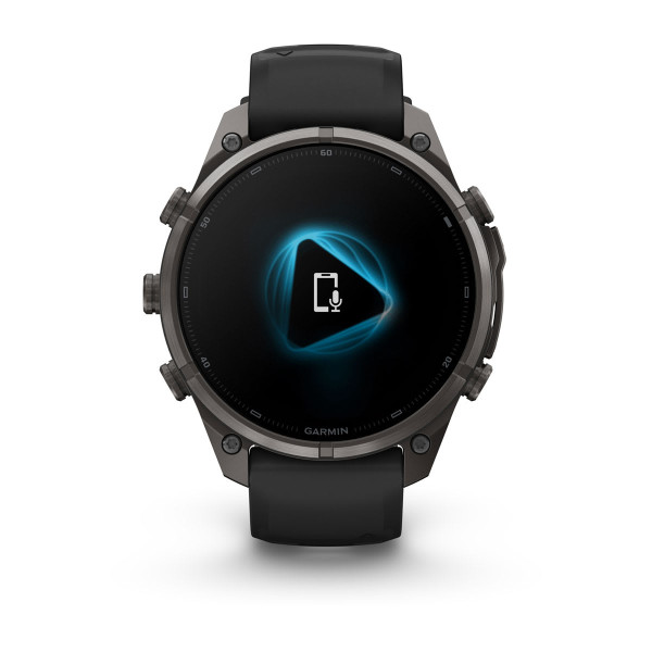 Garmin Fenix 9 Pro Carbon Gray DLC Titanium с Black/Pebble Grey силиконова каишка 010-04336-16