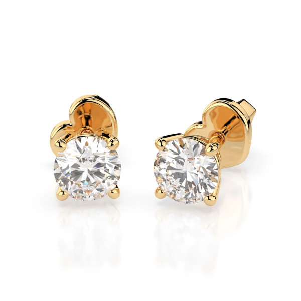 Cara обеци с диаманти 0.60 ct GIA сертификат – ЗЛАТНО БИЖУ 14К K102-10012/1Y(4.2)/14K