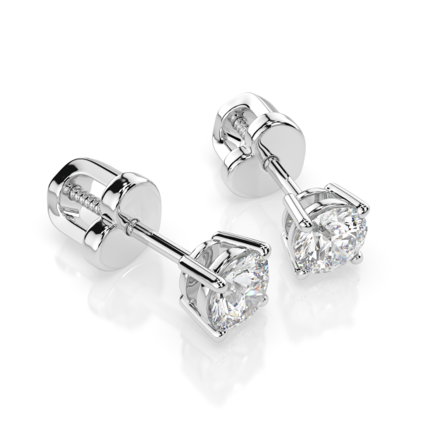 CARA  Златни обеци с GIA сертифицирани диаманти K102-10012W