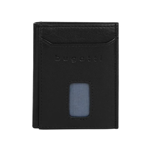 Калъф за карти и документи Bugatti - Secure Slim, 7 CC, черен