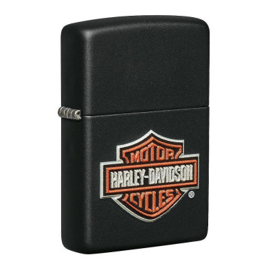 Запалка Zippo 49196 - Harley-Davidson® Black Matte/Logo