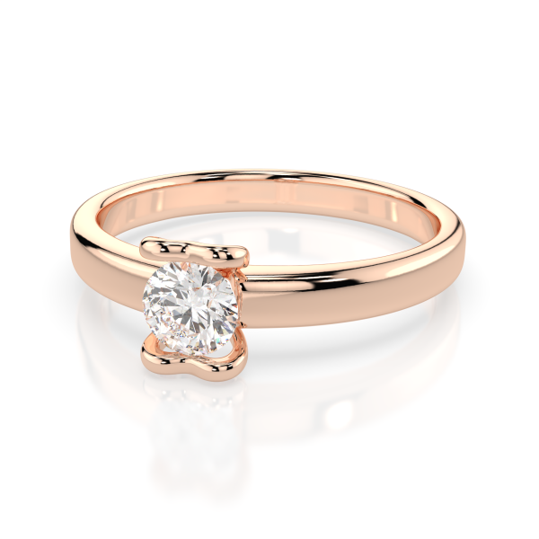 CARA Златен пръстен с диамант 0.30 ct GIA сертификат K101-10013R 