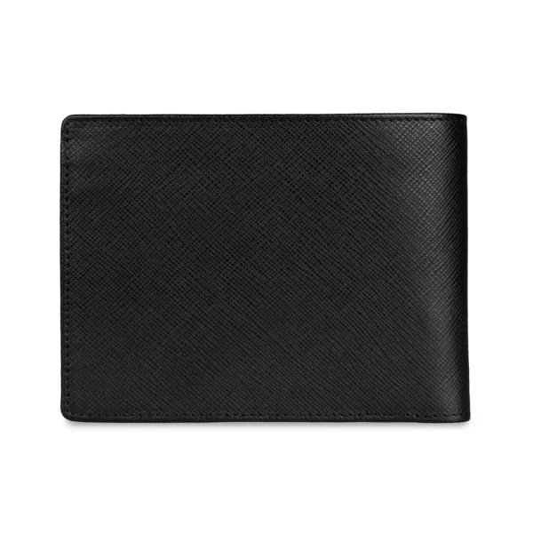 Мъжки портфейл Bugatti - Roccia Flap, хоризонтален, RFID защита, черен