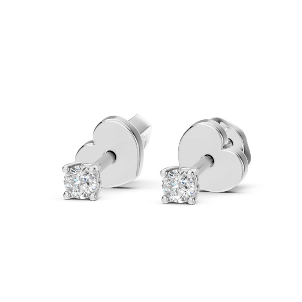 Cara обеци с диаманти 0.12 ct – ЗЛАТНО БИЖУ 14К K102-10012/1W(2.5)/14K