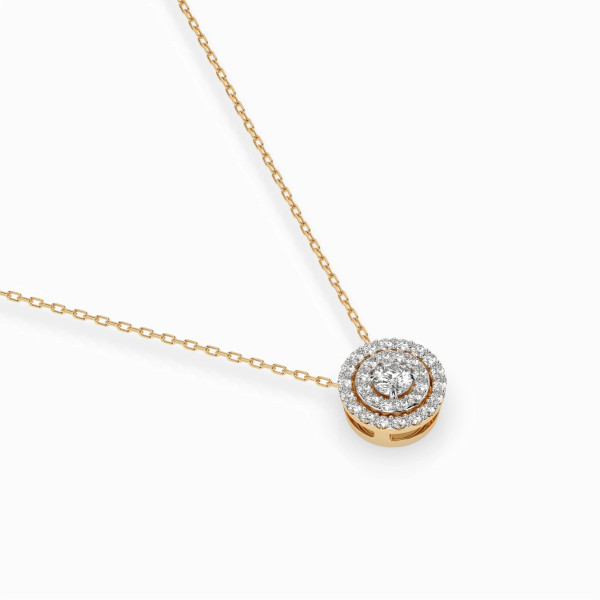 Cara колие с диаманти 0.09+0.15 ct – ЗЛАТНО БИЖУ 14К K104-10043Y/14K