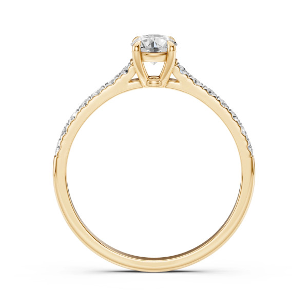 Cara пръстен с диаманти 0.40+0.21 ct GIA сертификат – ЗЛАТНО БИЖУ 14К K101-10094Y(4.7)/14K