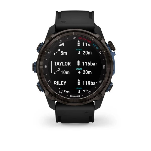 GARMIN Descent™ Mk3i - 51мм Carbon grey DLC титан с черна силиконова каишка