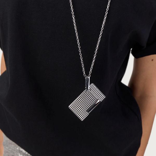 Запалка S.T.Dupont Lighter Necklace Diamond Head Silver K27066CH