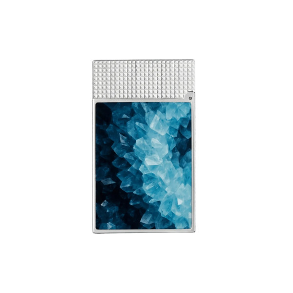 Запалка S.T.Dupont Ligne 2 Cling Geode Blue / Palladium C16035CL