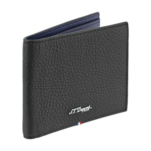 Портфейл S.T.Dupont NEO CAPSULE GRAINED 6cc WALLET Black & navy blue 180342