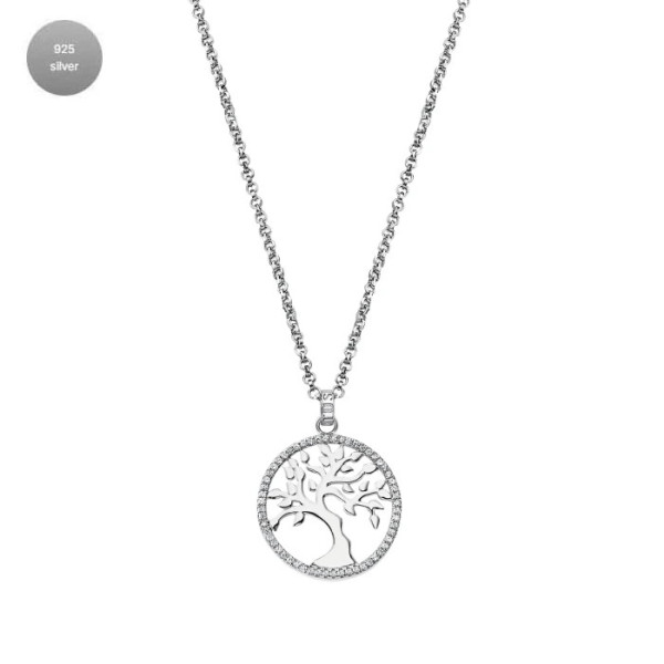 LOTUS SILVER SILVER NECKLACE LP1778-1/1