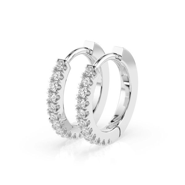 Cara обеци с диаманти 0.22 ct – ЗЛАТНО БИЖУ 14К K102-10109W(1.3)/14K
