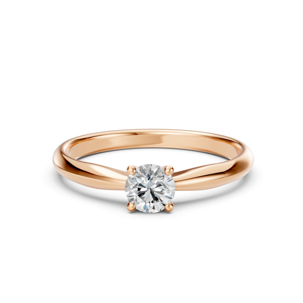 CARA Златен пръстен с диамант 0.40 ct GIA сертификат K101-10021R