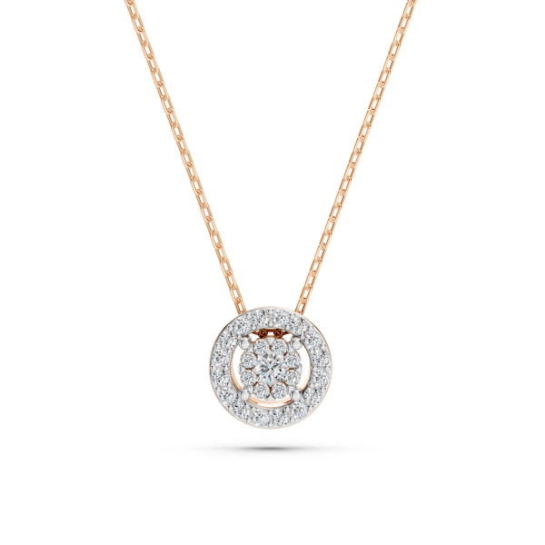 Cara колие с диаманти 0.03+0.11 ct – ЗЛАТНО БИЖУ 14К K104-10002R(2.0)/14K