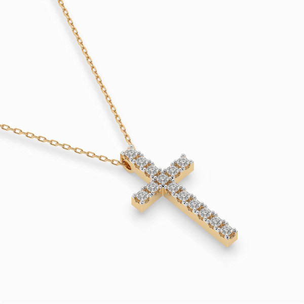 Cara колие с диаманти 0.20 ct – ЗЛАТНО БИЖУ 14К K104-10025Y/14K