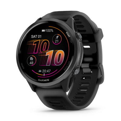 Forerunner® 570 - 47мм - Forerunner® 570 - 47мм - Slate Grey Aluminium с Translucent Black/Black каишка