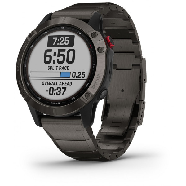 GARMIN FENIX 6 PRO SOLAR CARBON  GREY DLC 47MM 010-02410-23