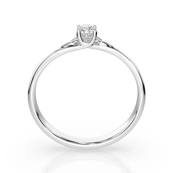 Cara пръстен с диамант 0.10 ct – ЗЛАТНО БИЖУ 14К K101-10014W(3.0)/14K