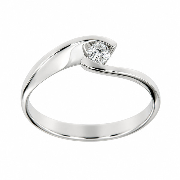 Cara Diamanti gold ring with diamond AA0441W/0.10ctsSI/H