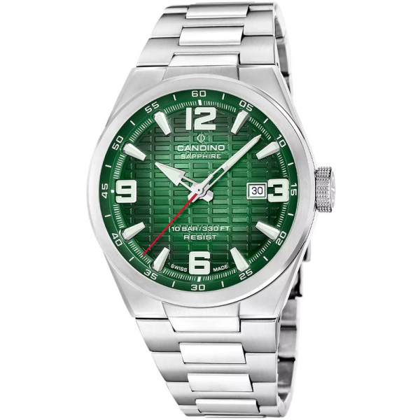Candino C4797/4 мъжки швейцарски часовник със зелен циферблат classicwatches.bg