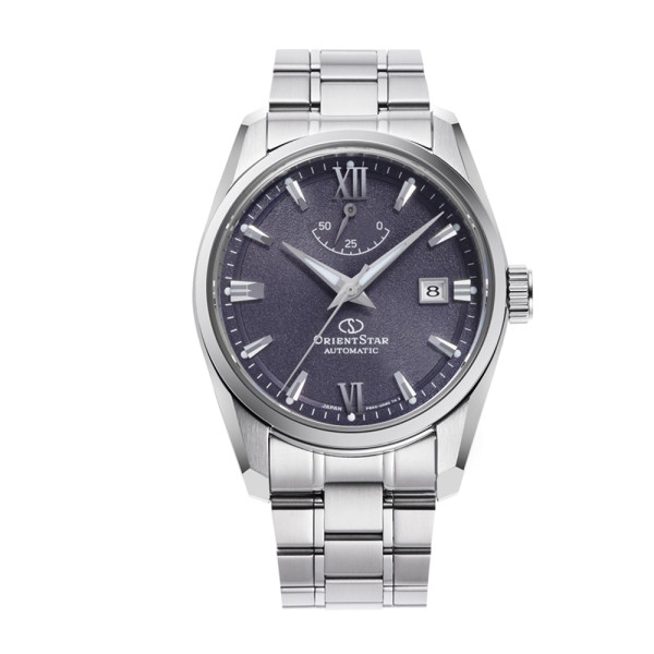 Orient Star RE AU0112V, автоматичен часовник лилав циферблат, японски механичен часовник orient star, power reserve часовник, orient star България