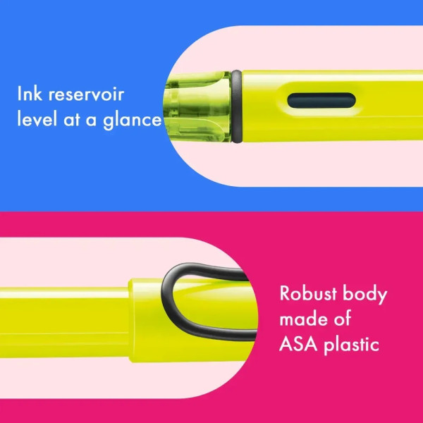 FOUNTAIN PEN LAMY SAFARI - NEON YELLOW, M NIB