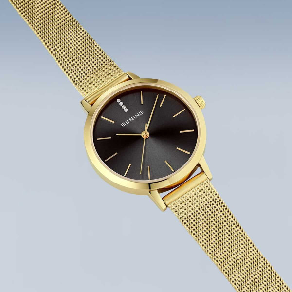Дамски часовник Bering Classic Polished Gold 13434-332