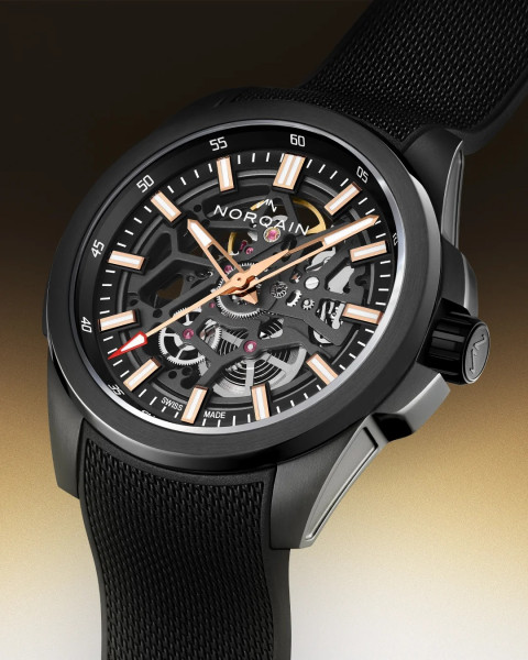 часовник norqain independence skeleton черен скелетонизиран циферблат classicwatches.bg