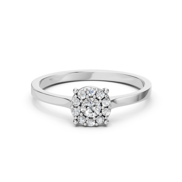 Cara пръстен с диаманти 0.15+0.15 ct – ЗЛАТНО БИЖУ 14К K101-10017/1W(3.4)/14K