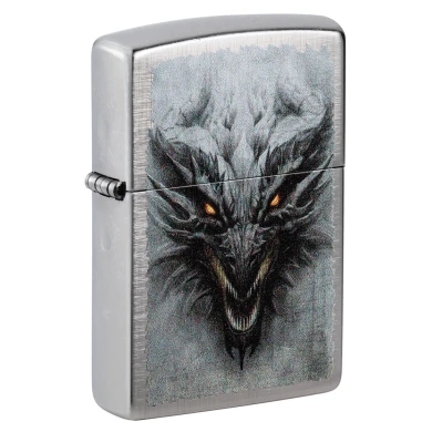 Запалка Zippo - Dragon Design Linen Weave