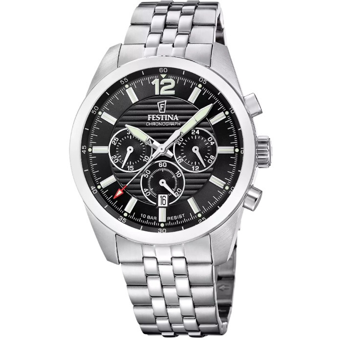 Festina F20742/3 мъжки хронограф с черен циферблат – classicwatches.bg