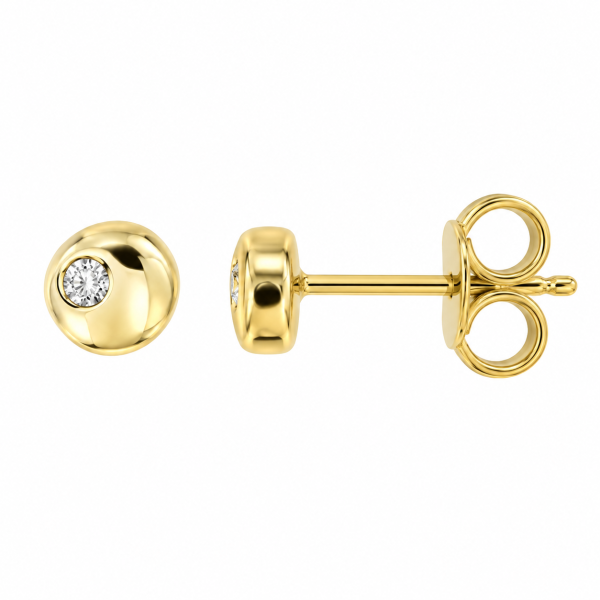 Cara Diamanti златни обеци с диаманти BB0469Y/0.01ctsSI/H