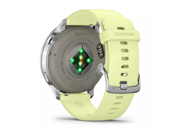 Garmin Venu 4 45mm Silver/Silver Citron – AMOLED GPS смарт часовник с LED фенер – ClassicWatches.bg2