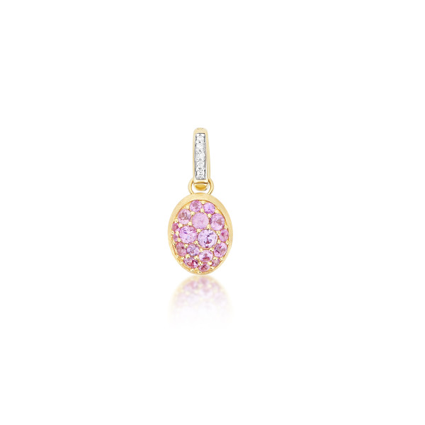 NANIS BOULES small ВИСУЛКА РОЗОВ САПФИР, ДИАМАНТИ PS29-609