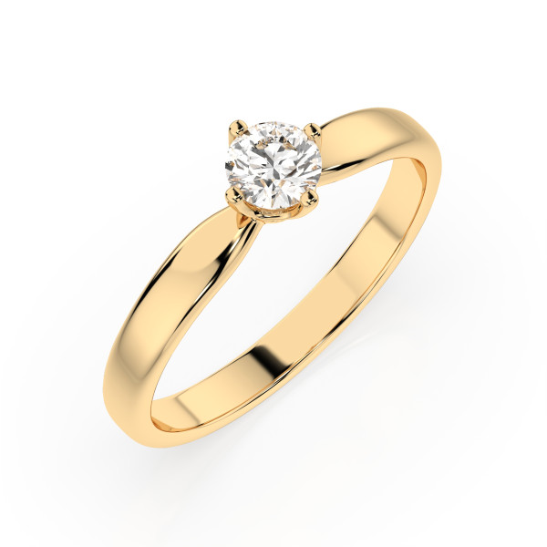 CARA Златен пръстен с диамант 0.40 ct GIA сертификат K101-10021Y