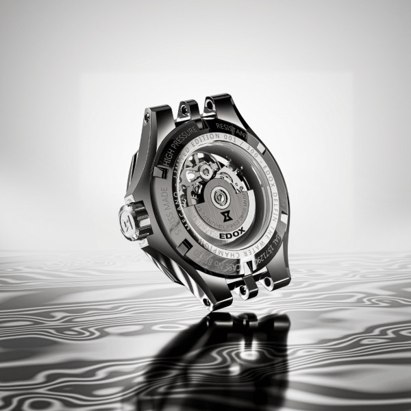 Edox Delfin The Original Mecano Automatic Damascus Steel Limited Edition 85310-3DM-NGIN