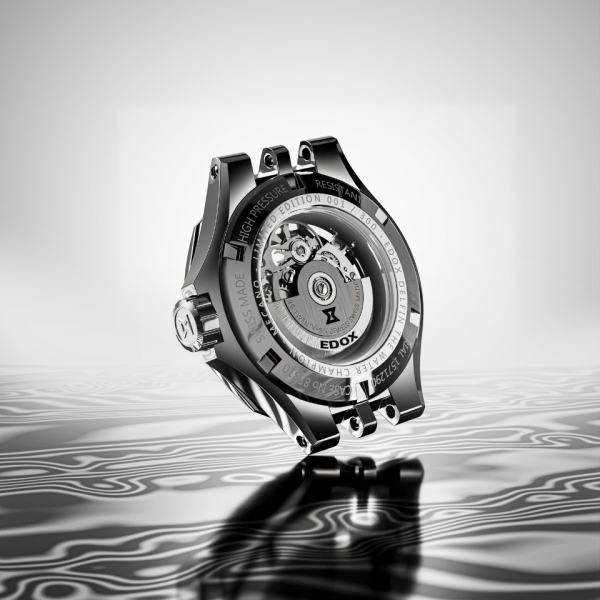 ЧАСОВНИК EDOX DELFIN THE ORIGINAL MECANO AUTOMATIC DAMASCUS STEEL LIMITED EDITION 40 ММ 85310-3DM-NGIN