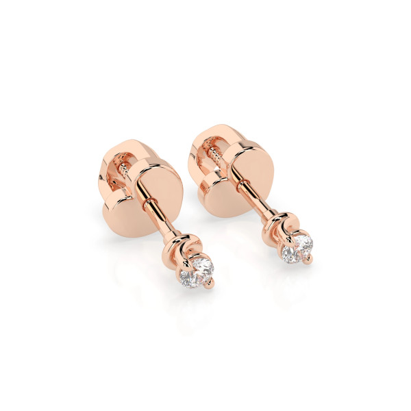 Cara обеци с диаманти 0.08 ct – ЗЛАТНО БИЖУ 14К K102-10032R(2.2)/14K