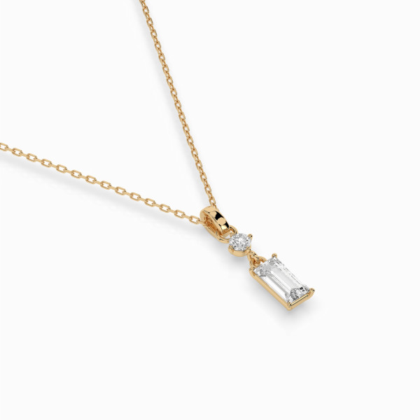 CARA Златно колие с диаманти 0,04+0,30 ct GIA сертификат K104-10071/2Y (0,30)