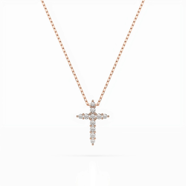 Cara колие с диаманти 0.07+0.02 ct – ЗЛАТНО БИЖУ 14К K104-10020R/14K
