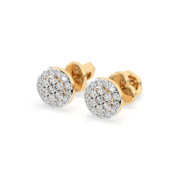 Cara обеци с диаманти 0.16+0.14 ct – ЗЛАТНО БИЖУ 14К K102-10072Y/14K