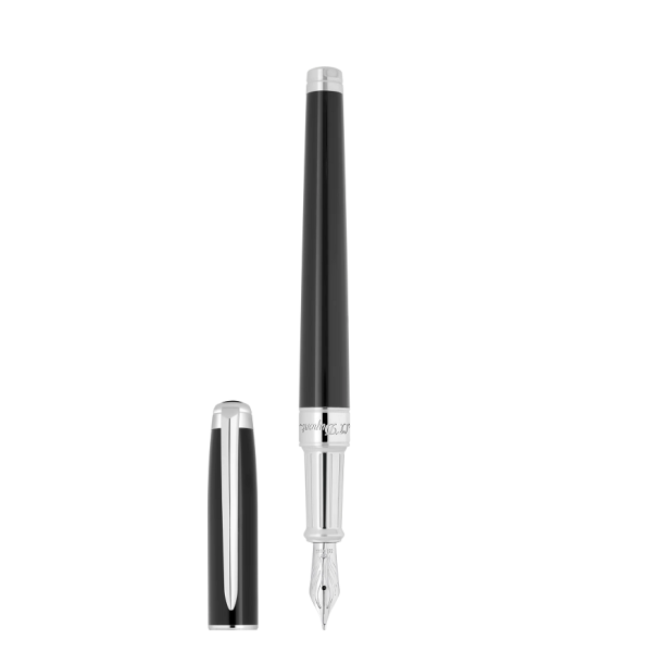 ПИСАЛКА S.T.DUPONT LINE D ETERNITY MEDIUM BLACK AND PALLADIUM 420220M