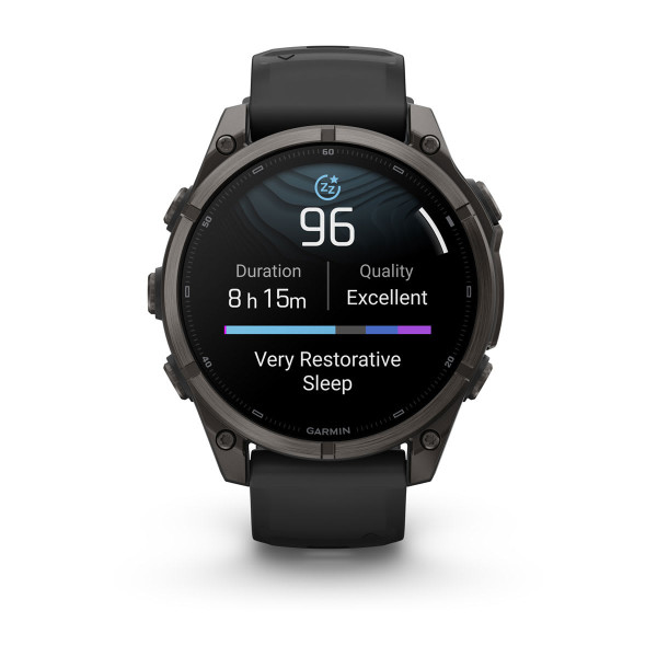 Garmin Fenix 9 Carbon Grey DLC Titanium с Black силиконова каишка 010-04762-11