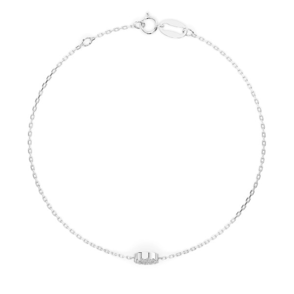 Cara гривна с диаманти 0.07 ct – ЗЛАТНО БИЖУ 14К K105-10015W/14K